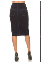 Load image into Gallery viewer, 3 button Denim Skirt
