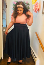 Load image into Gallery viewer, Navy Blue Maxi Skirt
