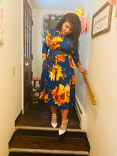 Load image into Gallery viewer, Aiyana Teal Midi Dress
