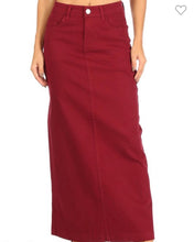 Load image into Gallery viewer, Long Skirt Wine
