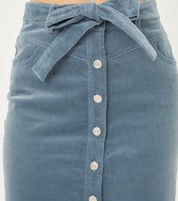 Load image into Gallery viewer, Blue Corduroy Skirt
