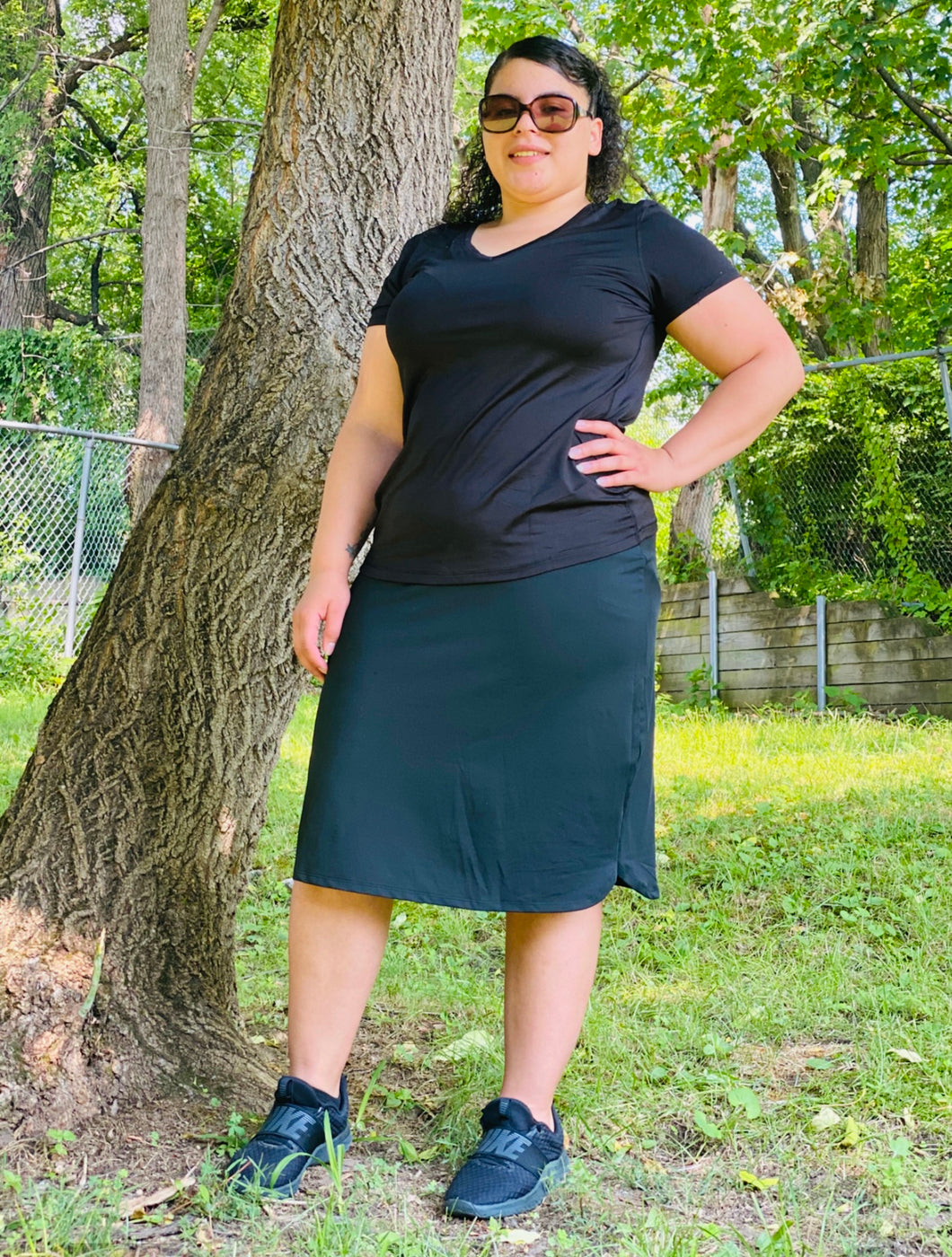 Black Athletic Skirt